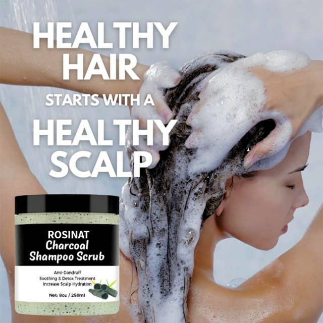 Revolutionize Hair Care with ROSINAT Charcoal Shampoo Scrub